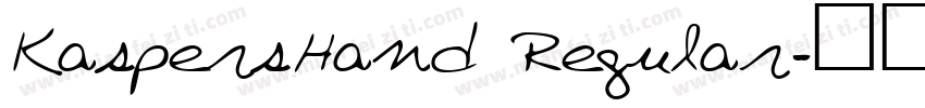 KaspersHand Regular字体转换